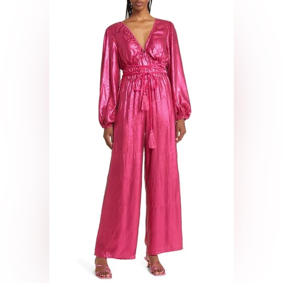 Nordstrom Pants - BTFL- LIFE Liza sequin long sleeve Jumpsuit